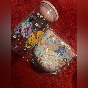 Pooh and Friends cup and sleeve pouch Set